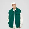 Mensjackor Spring och Autumn Clothing Bomber Coat Par Dating Varsity Students Sport Clean Technical 220930