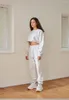 Women's Two Piece Pants Women Pullover Pc Sets Femme 2022 Winter Fashion O-neck Long Sleeve Hoodied Solid Sports Suits