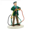 Decorações de Natal Bem Iluminadas Edifício Natal Papai Noel Carro Casa Vila Feriado Garagem Decoração Griswold Villa Home Desktop Figurines T220929 Melhor