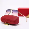 Designerskie okulary przeciwsłoneczne dla kobiet mężczyzn okulary w stylu retro odcienie na zewnątrz PC rama moda klasyczna pani okulary przeciwsłoneczne lusterka 6 kolorów z pudełkiem Cart1662