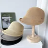 Casquettes de balle Chapeau de soleil d'été Femme Casquette de baseball Visière de couleur unie Bord incurvé Plage Pliable Paille Femmes À La Mode Sombrero Paja