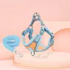 Hundhalsar Reflekterande bröst Harness Vest Type Leash Anti Break Suede Cat Collar Pet Walking Supplies Förhindrar Break Away 2022