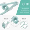 Clothing Storage 10PCS Multi-purpose Plastic-coated Clamp Drying Hanging Clothes Clip With Hook