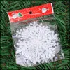 Other Festive Party Supplies Christmas Artificial Snowflake 3Pc/Pack Tree Decor Snow Fake Snowflakes Decorations For Home No Mxhome Dhdu6