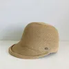 Casquettes de balle Chapeau de soleil d'été Femme Casquette de baseball Visière de couleur unie Bord incurvé Plage Pliable Paille Femmes À La Mode Sombrero Paja