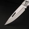 Liten mini folding kniv rostfritt stål EDC -nyckelring knivkniv