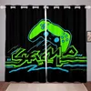 Curtain Games Window Drapes Gamepad Curtains For Bedroom Living Room Boys Teens Modern Gamer Console Action Buttons