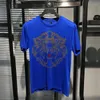 T-shirts pour hommes Marque Diamond Tiger Design Heavy Craft T-shirt Mode d'été Modal Soft Strass Manches courtes