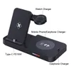 Qi 15W TypeC PD18W Fast Charger Stand 4 in 1 Wireless Charger for Apple iPhone Samsung Huawei Mobile Phone Earphone Watch9144459