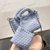 5A 2 PIC Cross body Weave Borsa a tracolla Designer Portafoglio in pelle di qualità per le donne Classic Famoso marchio Shopping Portamonete 220807