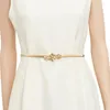 Belts Summer Elastic Ladies Belt For Dress Gold Silver Women Stretch Skinny Female Waist Ceinture Femme