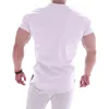 Hommes t-shirts hommes Harajuku chemise Muscle Sport à manches courtes hauts minces t-shirt décontracté été couleur unie t-shirt Camisetas Hombre