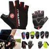 Gants de cyclisme gant demi-doigt respirant lavable Sports de plein air vtt coussin en cuir PU pour hommes femmes Options multicolores