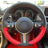 Steering Wheel Covers DIY Car Cover Soft Genuine Leather For F87 M2 F80 M3 F82 M4 M5 F12 F13 M6 F85 X5 M F86 X6 F33 F30 Sport