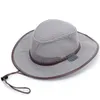 Berets puste oddychające regulację oddychającą liną słomką czapkę solidną ochronę przeciwsłoneczną Summer Men Men Beach Hat Jazz