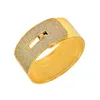 Bangle Bracelets On Hand For Women With Full Nature Stone Crystal Fashion Punk Light Yellow Color Bangles Jewelry