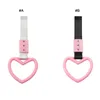 Interior Decorations 50LC Pink Hand Strap Heart-shape Bus Handle Easy To Use Rear Bumper Wide Applications For And Exterior