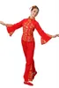 Scena noszona starożytne chińskie kostium kobiety taniec ludowy lw dla kobiety hanfu rok fan yangko ubrania smok młody