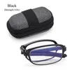 نظارة شمسية للجنسين نظارات رفيع قساني خفيفة الوزن مع سستة TR90 قوة القراءة القابلة للطي 10x - 40x