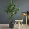 Fleurs décoratives project de bricolage artificiel green décoration intérieure faux arbres d'atterrissage l'olivier ne contient pas de vase