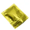 Top con cremallera de 7.5x10 cm Mylar Bag Reclayable Bolsas de aluminio de aluminio Bolsas de muestra de alimentos