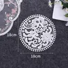 Table Mats 1PC Round Embroidered Lace Placemat Mat Home Decor Coffee Hollow Out Tea Cup Pads Tableware Kitchen Accessories