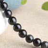 Koraliki 4-16 mm naturalne okrągłe czarne paski Agates Stripe Onyx do biżuterii tworzące bransoletki 15 ''