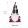 Christmas Decorations Faceless Doll Gnome Elf Lattice Tree Top Star Creative Cute Plush Fabric Creativity Flannel Ornaments