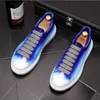 Designer Men Two-tone Mix Patchwork Platform Casual Shoes Flats Loafers Walking Out Of Office Sports Sneakers Zapatillas Hombre Dh9