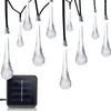 Strings 30 LED Solar Fairy Lights Powered Outdoor Water Drop String Holiday Light Christmas Patio Decoration Lighting ALUVEE