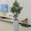 Fleurs décoratives project de bricolage artificiel green décoration intérieure faux arbres d'atterrissage l'olivier ne contient pas de vase