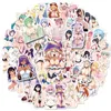 50pcs Anime Sexy Girl Stickers pour ordinateur portable pour adultes Sticker Sticker pour la bouteille ￠ eau pour la bouteille ￠ roulettes