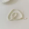 Choker Korea Elegant Big Imitation Pearl Beads Necklace For Women Clavicle Chain Wedding Jewelry Collar 2022