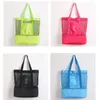 Evening Bags High Capacity Women Mesh Transparent Bag Double-layer Heat Preservation Large Picnic Beach Shoulder 2022 Summer