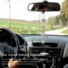 Interi￶rdekorationer 1PC Bling Diamond Car Hanging Ornament Rhinestone Pendant Reomview Mirror Charms Auto Styling Accessories