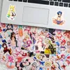 50pcs 애니메이션 소녀 스티커 노트북 선물 선물 십대 성인 소녀 소녀 방수 혼합 스티커