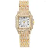 Wristwatches 2022 Fashion Women Quartz Watch Luxury Golden Rose Gold Dress Watches For Ladies Relogio Feminino Montre Homme