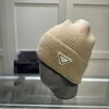 2022 Strickkappen Modebriefhut Druck Populär warm Windproof Stretch mehrfarbig hochwertige Beanie Hats Persönlichkeit Streetstyle Paar Kopfbedeckung 9 Farben