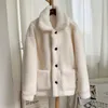 Frauen Pelz Faux Winter Verdicken Warme Teddy Jacke Mantel Frauen Casual Mode Lamm Mantel Flauschigen Gemütliche Lose Oberbekleidung Weibliche 220930