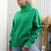 Womens Knits Tees GIGOGOU CHIC Maglione a collo alto da donna Autunno Inverno Pullover spessi e caldi Top Oversize Casual Maglione lavorato a maglia allentato Pull femminile 220930