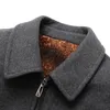Lã masculina mistura o casaco de inverno masculino lã grossa quente jaquetas de quebra -vento para casaco masculino masculino Palto de lã de lã masculino fino fino fit pavão 220930