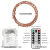 33ft 100LED Outdoor String Fairy Lights Battery Operated LED Twinkle Light with Remote