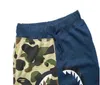 Mens Shorts Mens shorts sports pants womens bathing shark Sweatpants summer camouflage short pant letter printing Luminous ape head men street fashion