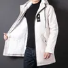 Erkek Ceketler Kış Palto Erkekler rahat Pamuk Ceket Kapşonlu Dış Giyim Rüzgar Geçirmez Sıcak Ekle Kürk Parka Kapşonlu Artı Boyut 4XL 220930