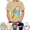 Мужские футболки Summer Sports Badminton 3D-принте