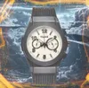 Designer de luxo Classic Moda Men Stopwatch Relógio de 42 mm Cinturão de borracha funcional todos os sub -mostradores que trabalham Sapphire Glass Relógio de Christmas Gift Wristwatch