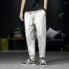 Men's Pants Men Men's Hip Hop Sweatpants Harajuku Clothe Linen Casual Harem Joggers Man Summer Trousers Male