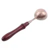 Flatware Sets Retro Wax Seal Melting Furnace Solid Wood Oven Pot Beads Sticks Warmer Decorative Craft Spoon For Candle Stamp