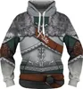 Men's Hoodies Medieval Armor 3D Print Hoodie Men's Casual Funny Long Sleeve T-shirt Men Women Fashion Sweatshirt Harajuku Hoody Pul