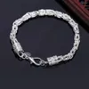 Braccialetti con ciondoli Stile 925 Bracciale con chiusura a moschettone in argento per donne e uomini Gioielli di fidanzamento per matrimoni di moda